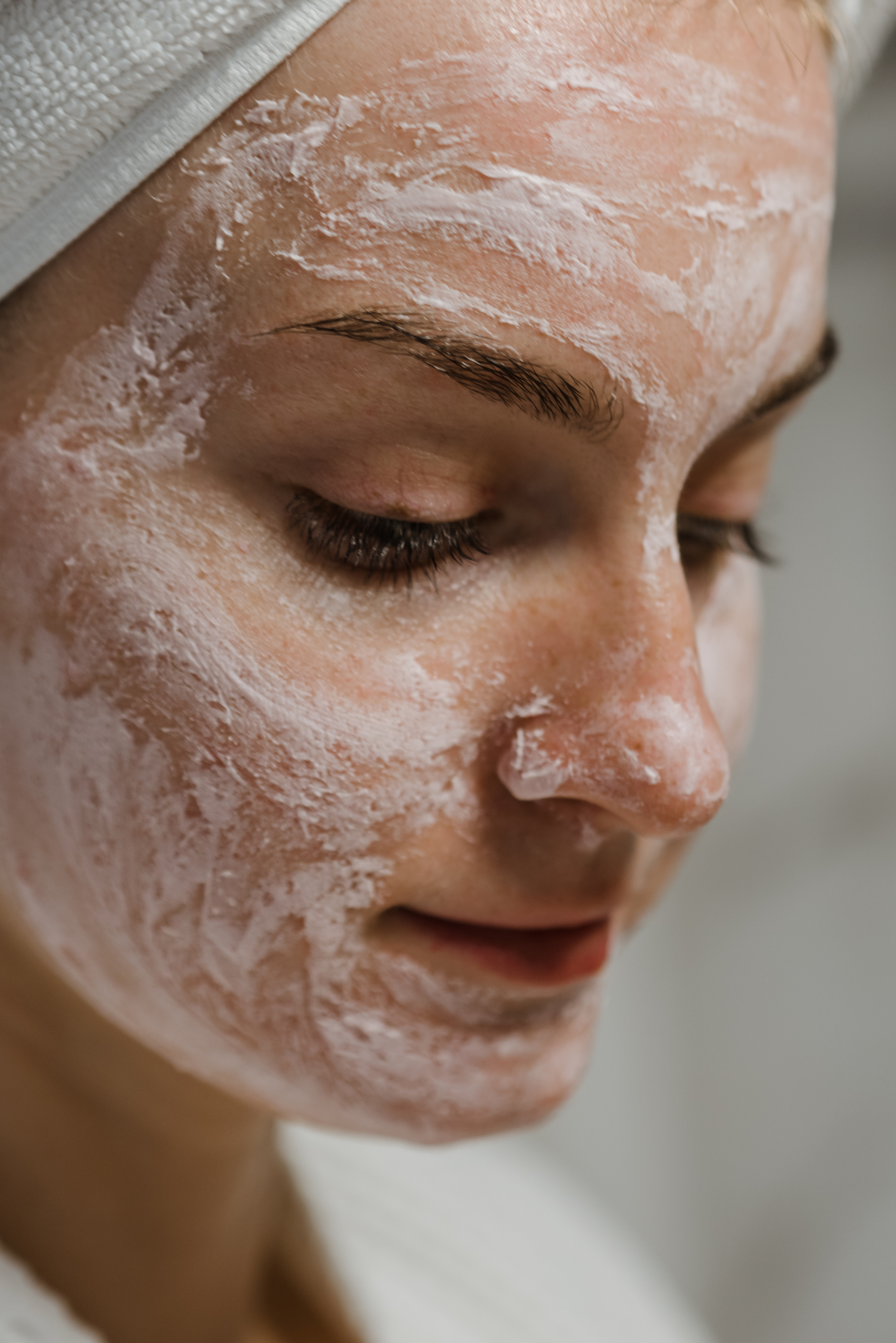A Woman With Clay Mask 